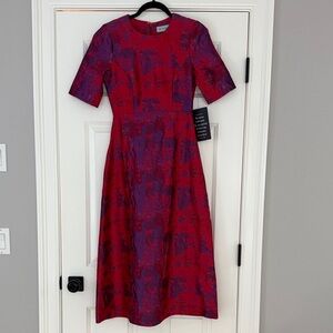 Tuckernuck Raspberry Jacquard Baldwin Dress Size XS. NWT